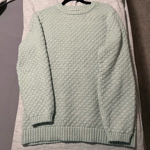 TopShop Mint Honeycomb Sweater